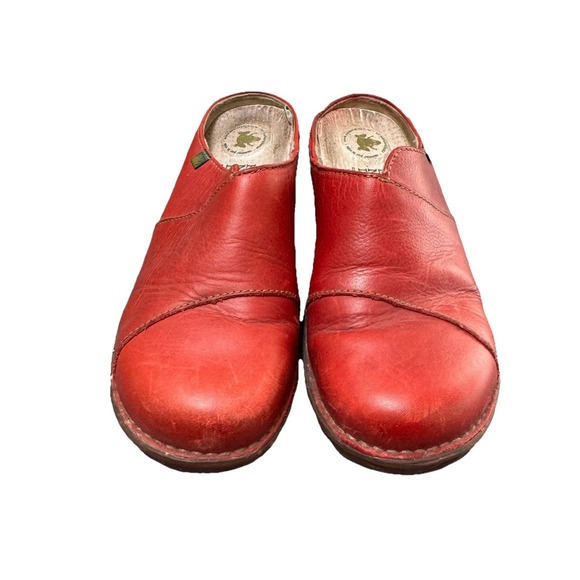 El Naturalista Shoes - EL NATURALISTA Yggdrasil Red Leather Clogs Mary Jane Mules Size Sz 37/6.5